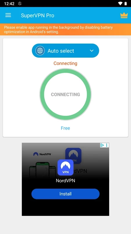 SuperVPN Pro — στιγμιότυπο οθόνης 2