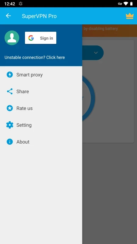 SuperVPN Pro — στιγμιότυπο οθόνης 3